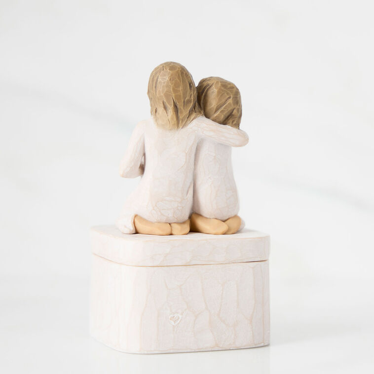 Hallmark Willow Tree Sister Mine Figurine Trinket Box