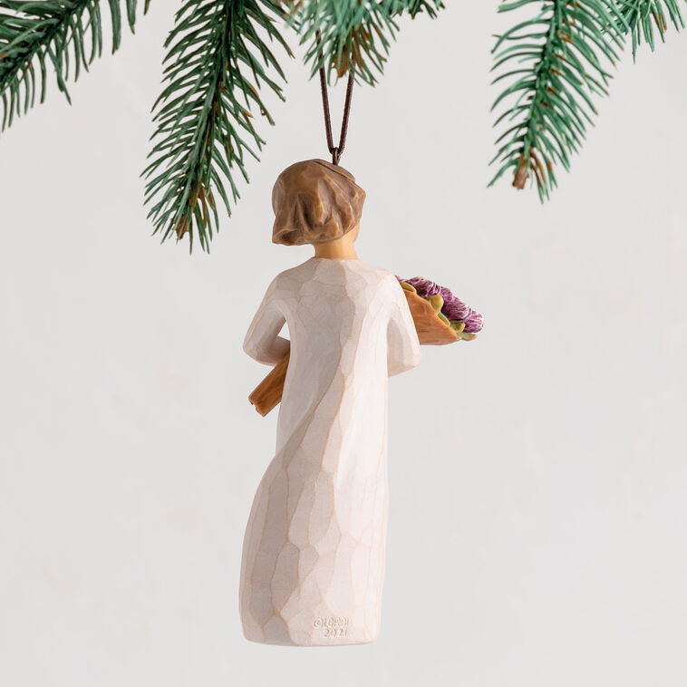 Hallmark Willow Tree Surprise Tulip Bouquet Figurine Ornament 4" H