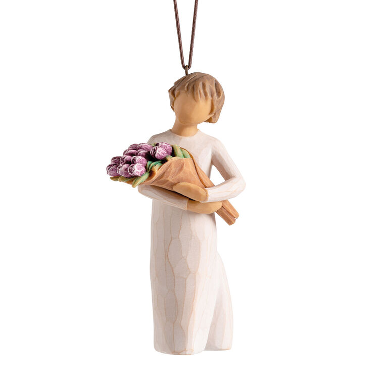 hallmark Willow Tree Surprise Tulip Bouquet Figurine Ornament 4" H