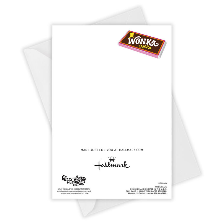 Hallmark Willy Wonka & The Chocolate Factory Funny Custom Birthday Card