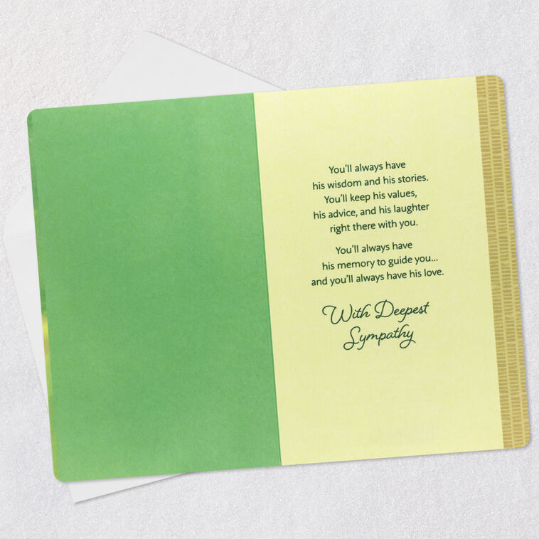 Hallmark Wisdom Memories And Love Sympathy Card For Loss Of Grandpa