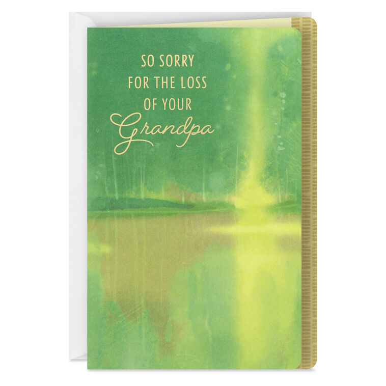 hallmark Wisdom Memories and Love Sympathy Card for Loss of Grandpa