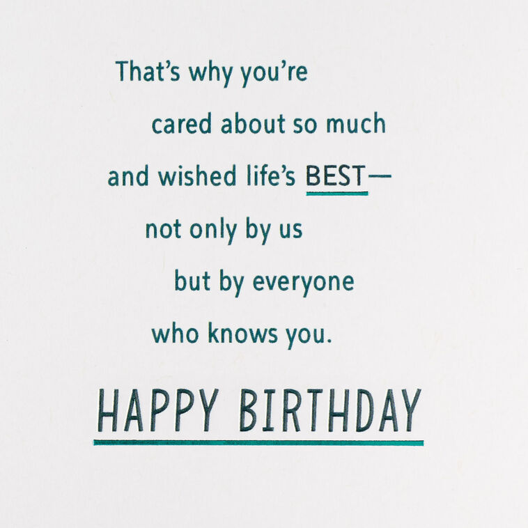 Hallmark Wished Life's Best Birthday Card For Grandson