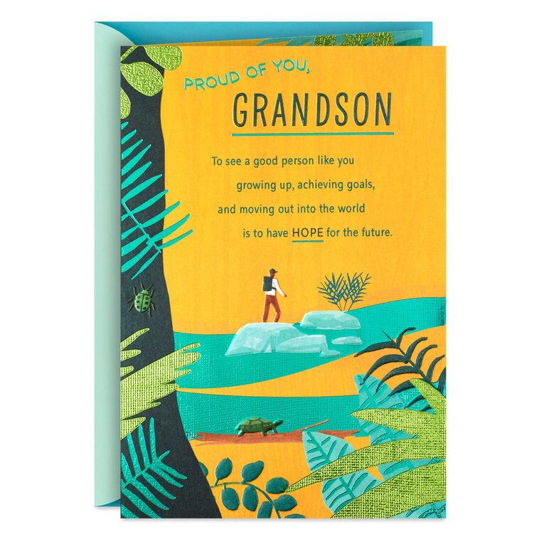 hallmark Wished Life's Best Birthday Card for Grandson