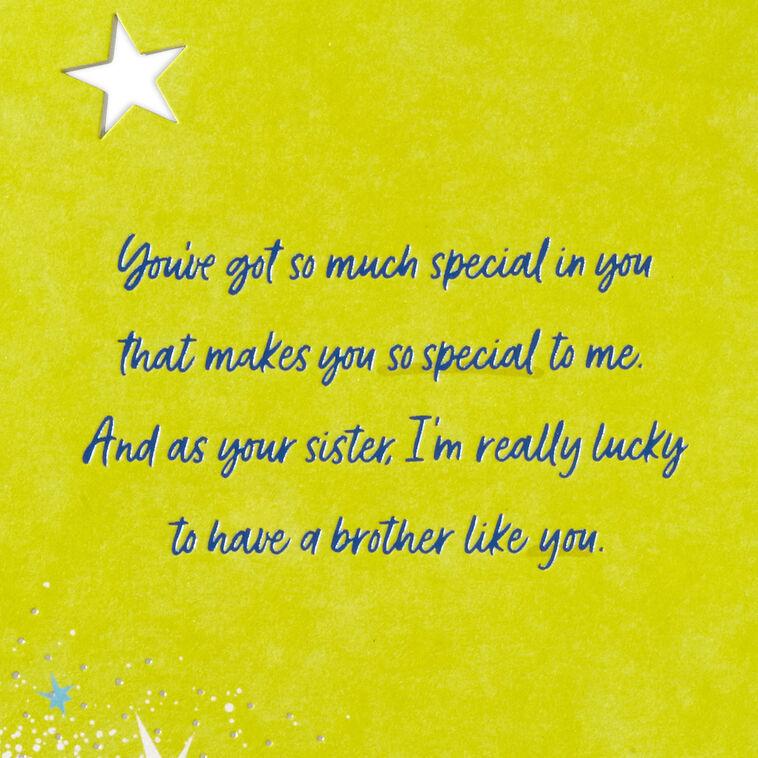 Hallmark Wishes For A Bighearted Brother Birthday Card From Sister