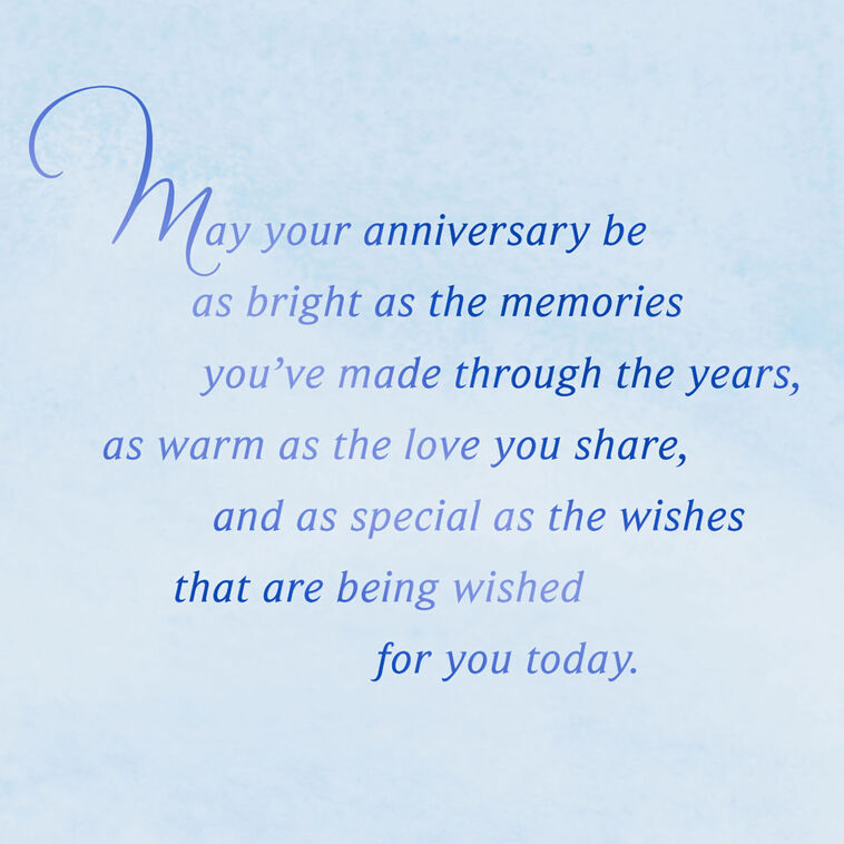 Hallmark Wishes For A Special Couple Anniversary Card