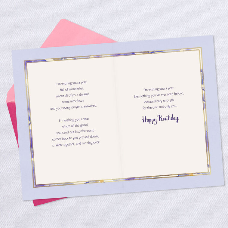 Hallmark Wishes For A Year Full Of Wonderful Birthday Card