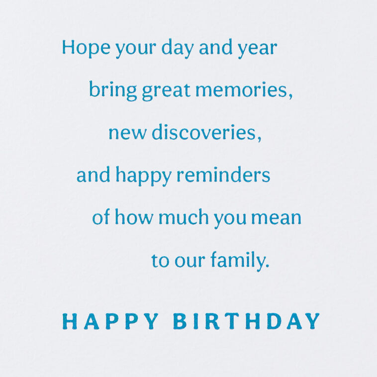 Hallmark Wishes For The Year Compass Wheel Birthday Card For Son-in-Law