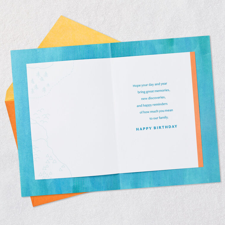 Hallmark Wishes For The Year Compass Wheel Birthday Card For Son-in-Law