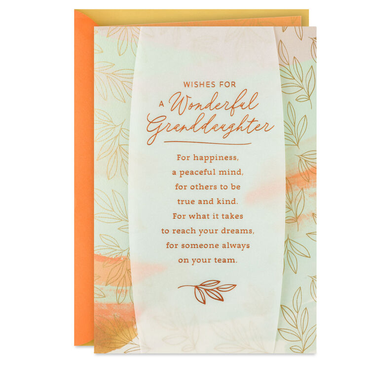 hallmark Wishes for You Birthday Card for Granddaughter