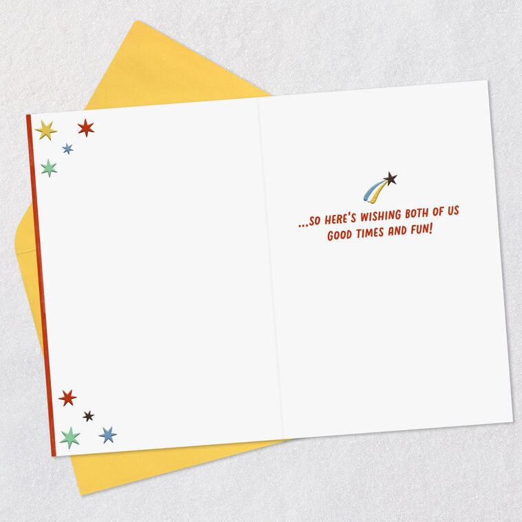 Hallmark Wishing Both Of Us Good Times Shared Birthday Card