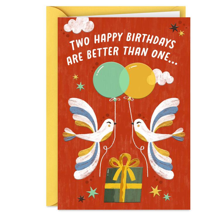 hallmark Wishing Both of Us Good Times Shared Birthday Card