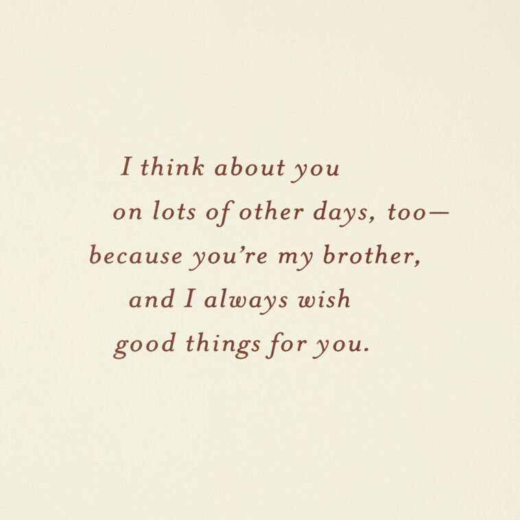 Hallmark Wishing Good Things For You Birthday Card For Brother