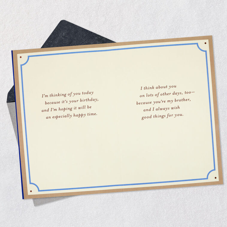 Hallmark Wishing Good Things For You Birthday Card For Brother