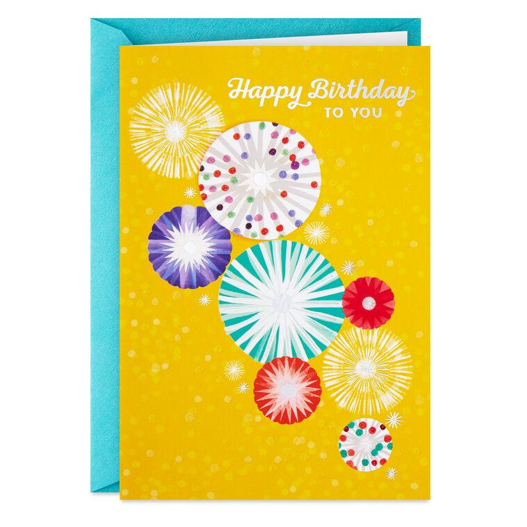 hallmark Wishing You a Happy Day and a Wonderful Year Birthday Card
