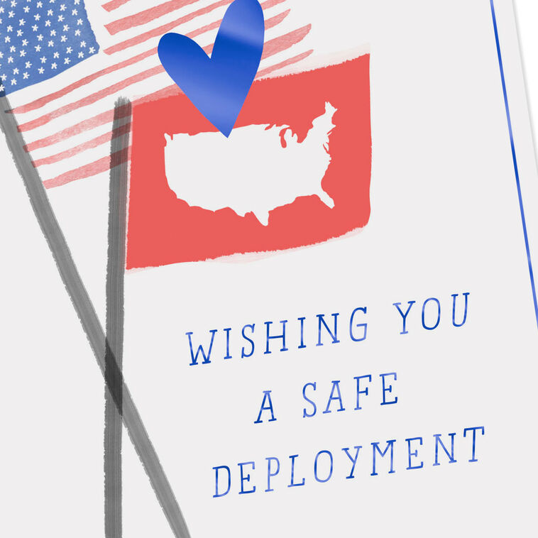 Hallmark Wishing You A Safe Deployment Military Goodbye Card