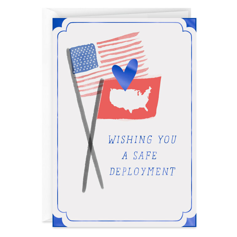 hallmark Wishing You a Safe Deployment Military Goodbye Card