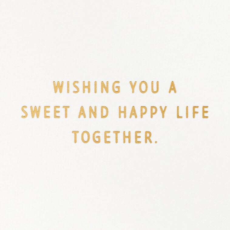 Hallmark Wishing You A Sweet And Happy Life 3D Pop-Up Wedding Card