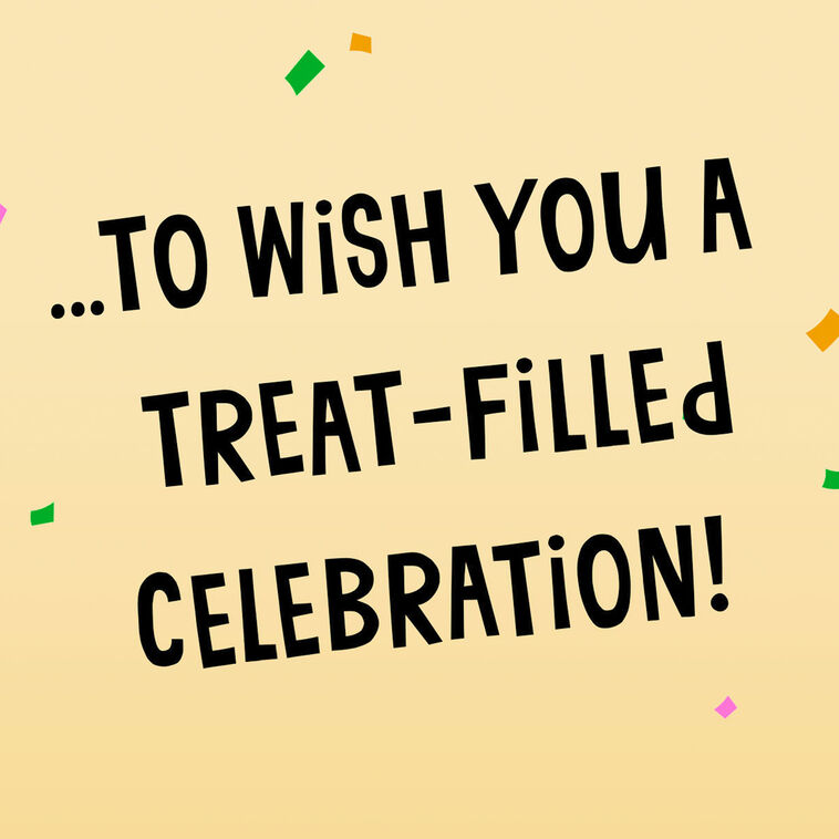 Hallmark Wishing You A Treat-Filled Celebration Funny Birthday Card