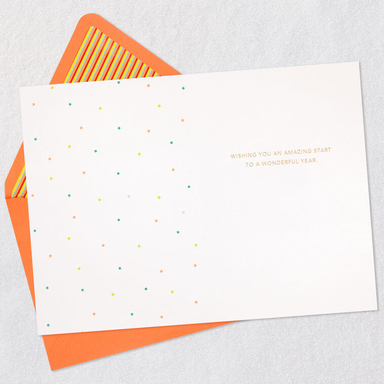 Hallmark Wishing You A Wonderful Year Birthday Card