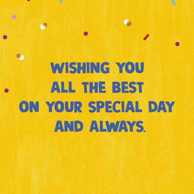 Hallmark Wishing You All The Best Braille Birthday Card