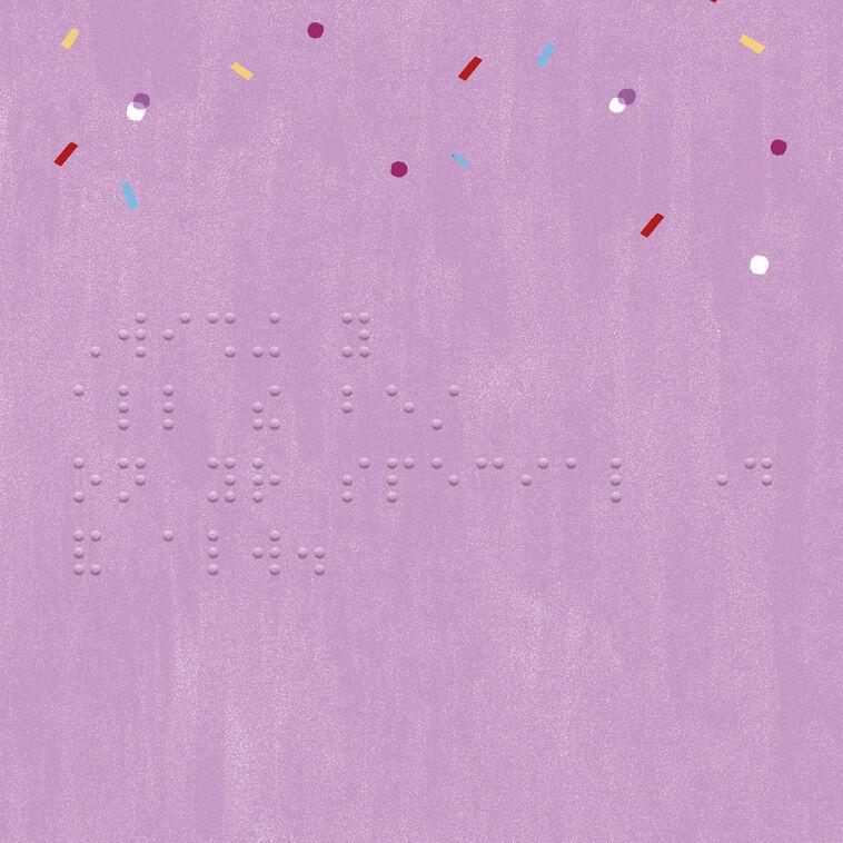 Hallmark Wishing You All The Best Braille Birthday Card