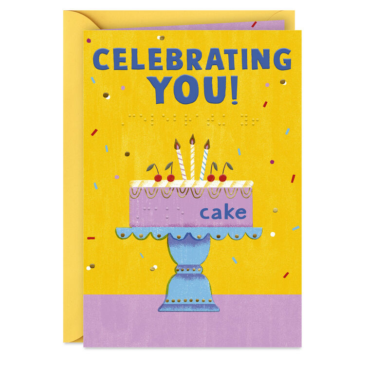 hallmark Wishing You All the Best Braille Birthday Card