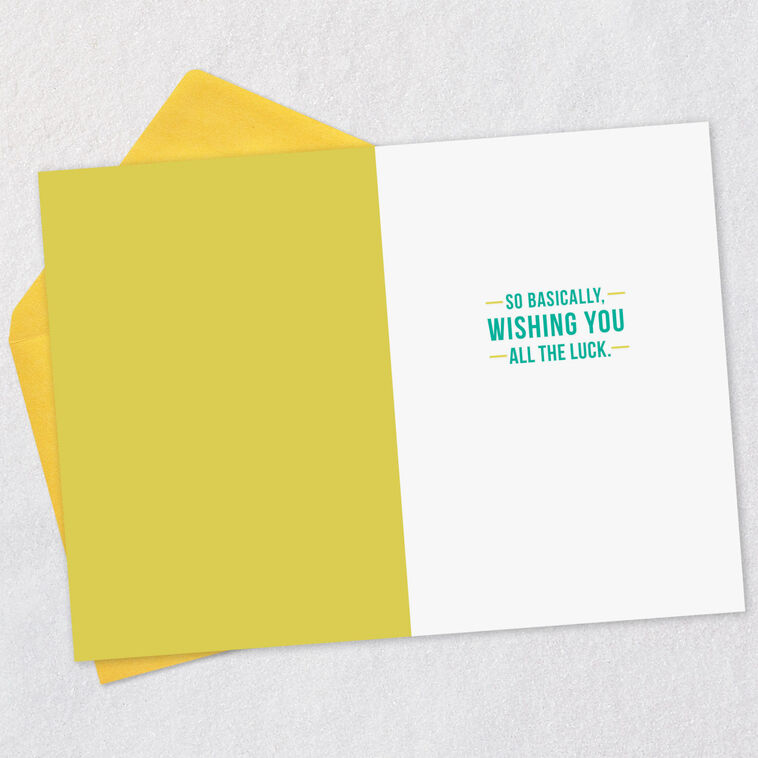 Hallmark Wishing You All The Luck Funny Good Luck Card