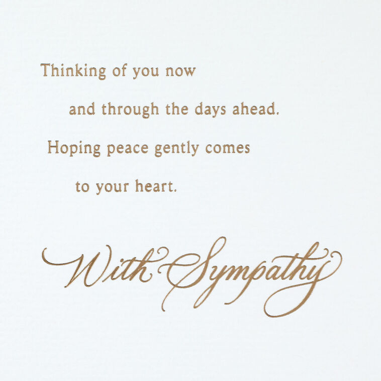 Hallmark Wishing You Comfort And Peace Sympathy Card