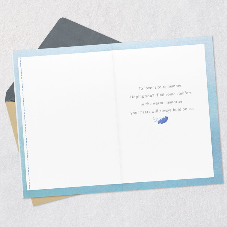 Hallmark Wishing You Comfort And Warm Memories Sympathy Card
