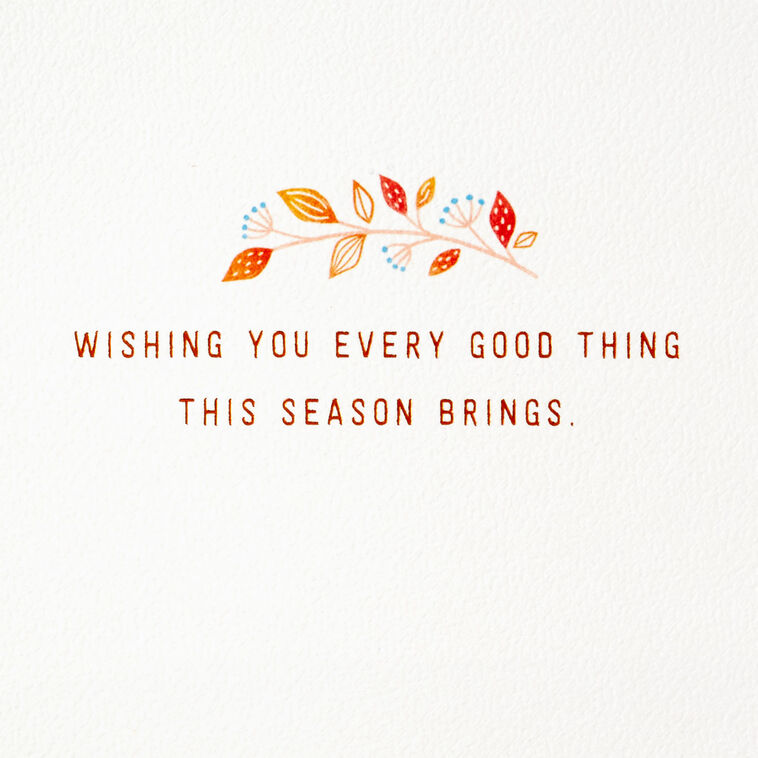 Hallmark Wishing You Every Good Thing Thanksgiving Card
