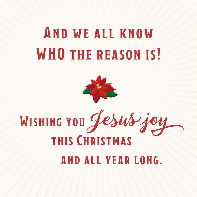 Hallmark Wishing You Jesus Joy Religious Christmas Card