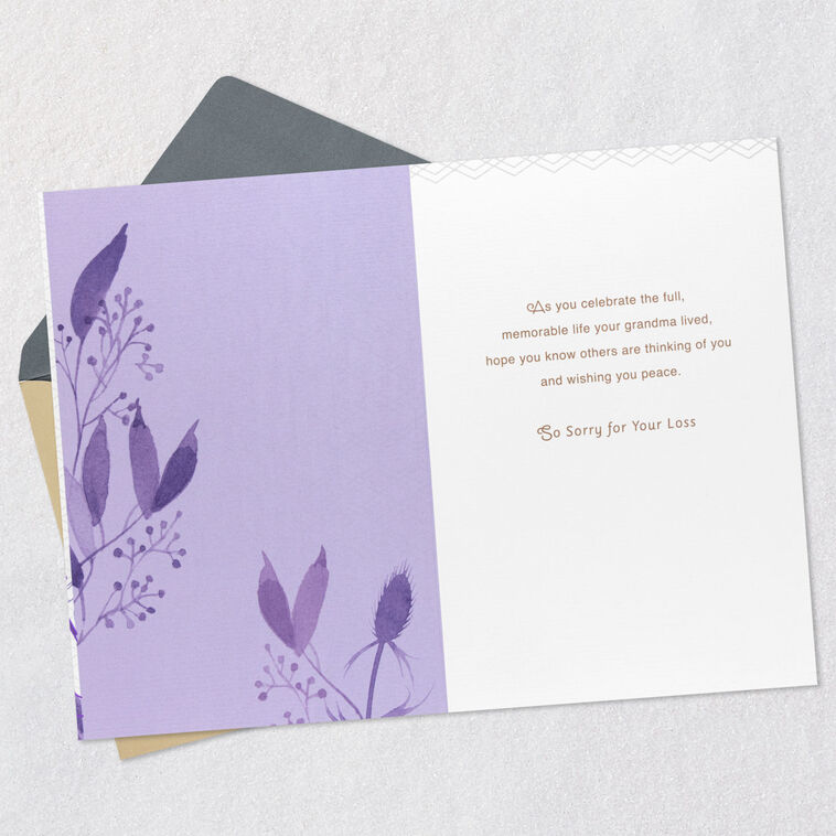 Hallmark Wishing You Peace Sympathy Card For Loss Of Grandmother