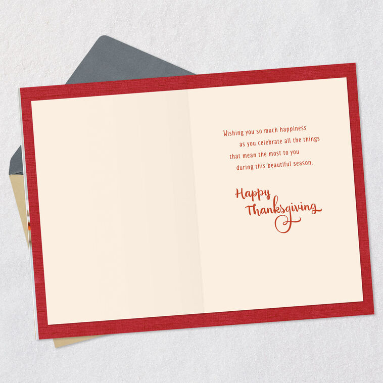 Hallmark Wishing You So Much Happiness Thanksgiving Card