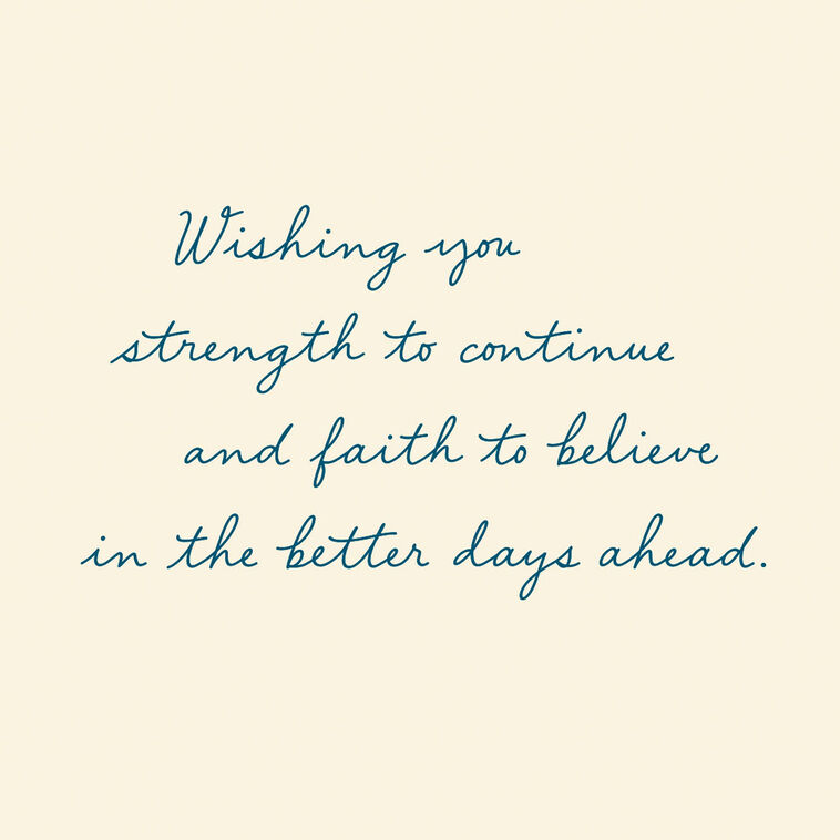 Hallmark Wishing You Strength On Your Recovery Journey Encouragement Card