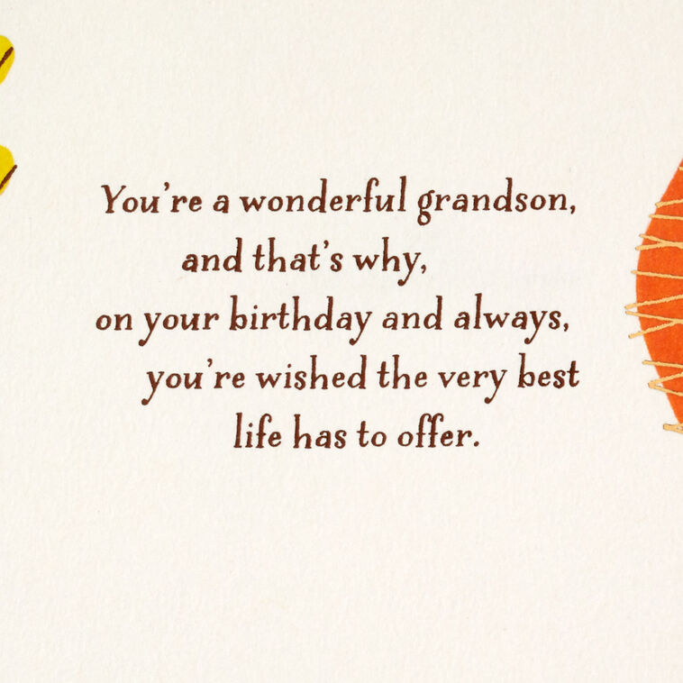 Hallmark Wishing You The Best In Life Birthday Card For Grandson