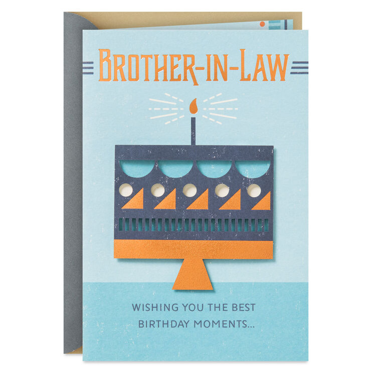 hallmark Wishing You the Best Moments Birthday Card for Brother-in-Law