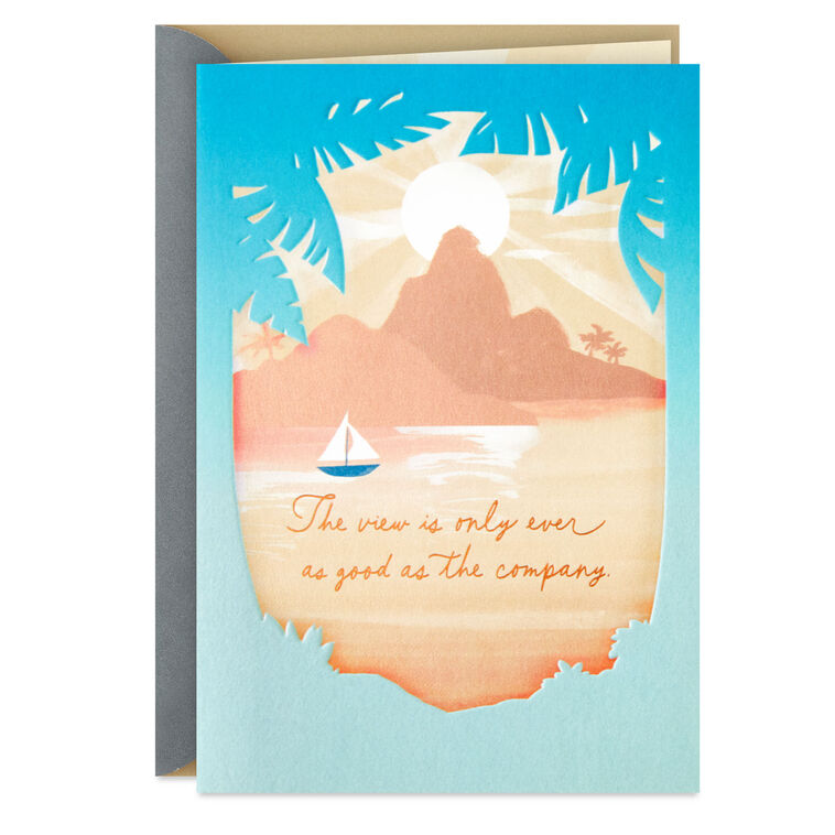 hallmark Wishing You the Good Life Side by Side Anniversary Card
