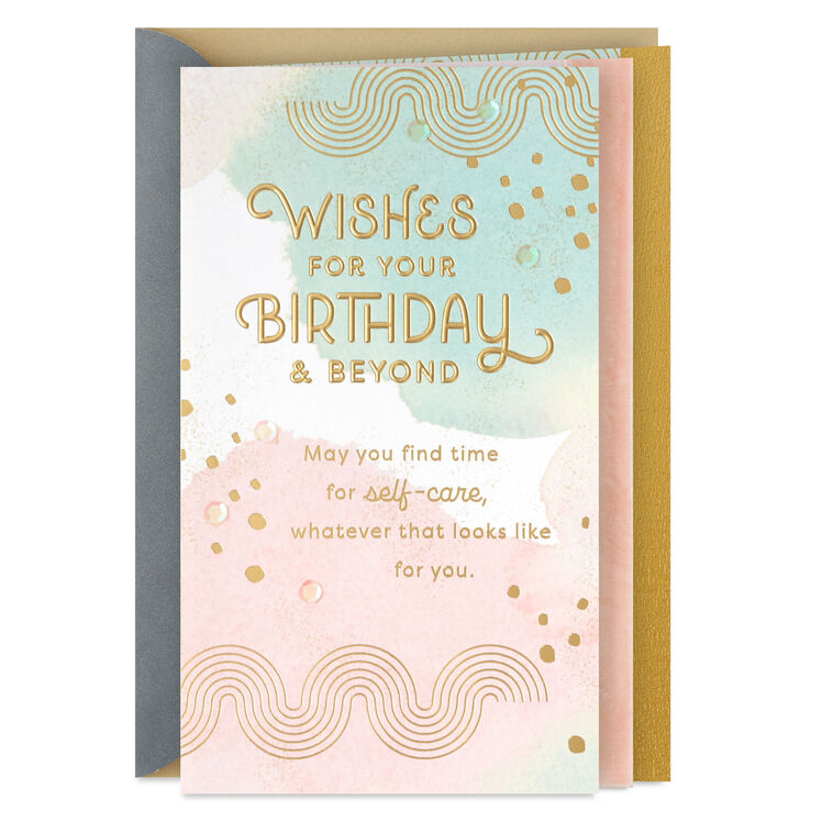 hallmark Wishing You Time for You Today Birthday Card