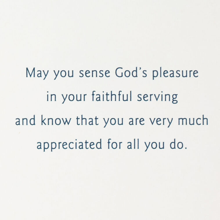 Hallmark With Appreciation For Your Ministry Religious Thank You Card