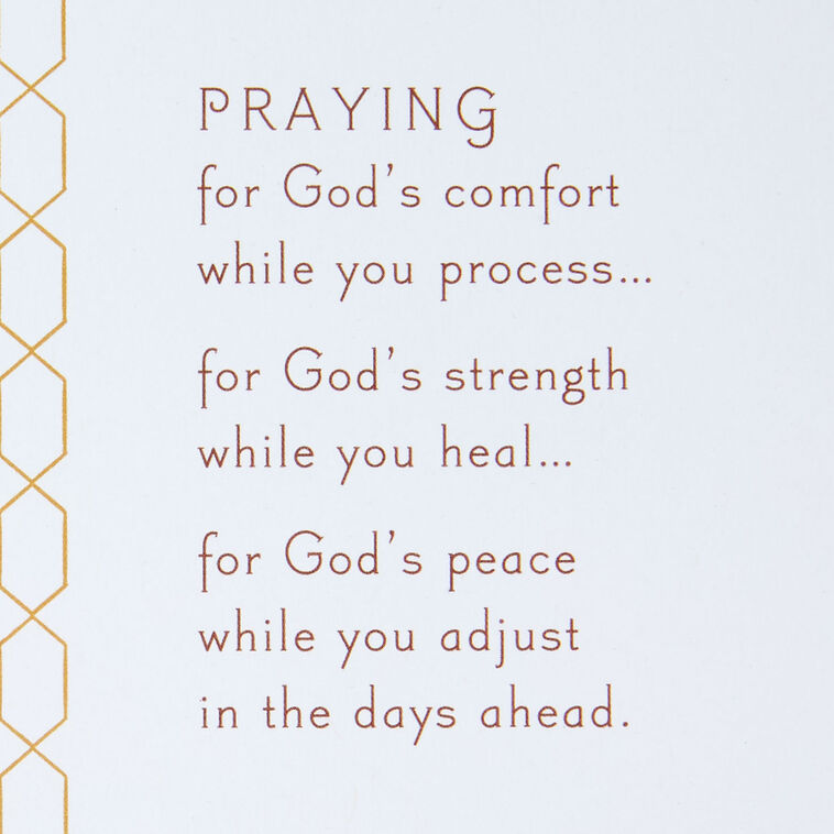 Hallmark With Caring Prayers Religious Sympathy Card For Loss Of Husband