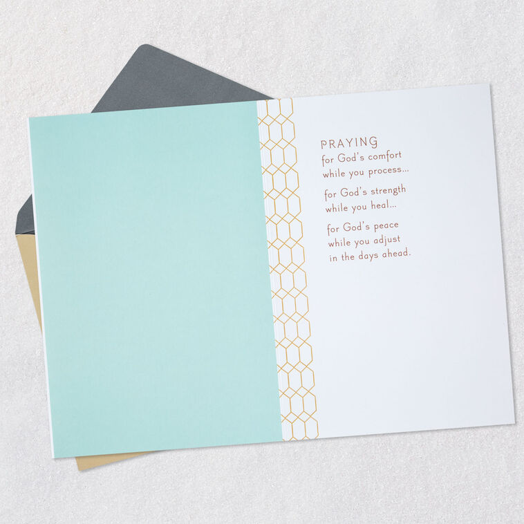 Hallmark With Caring Prayers Religious Sympathy Card For Loss Of Husband