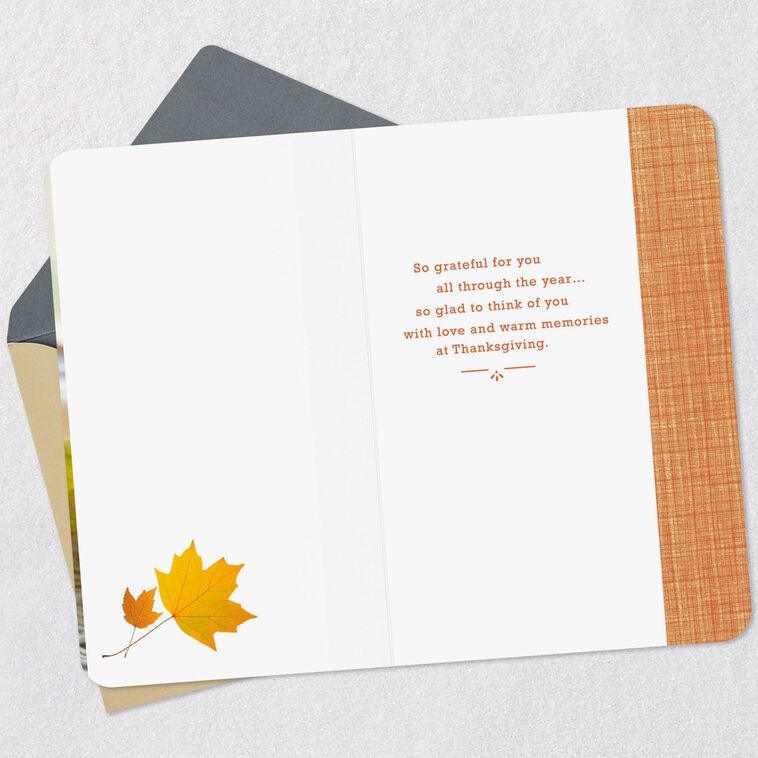 Hallmark With Love And Warm Memories Thanksgiving Card For Both