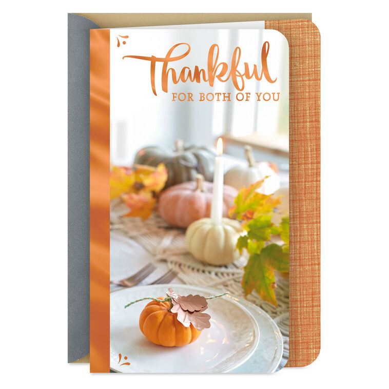 hallmark With Love and Warm Memories Thanksgiving Card for Both