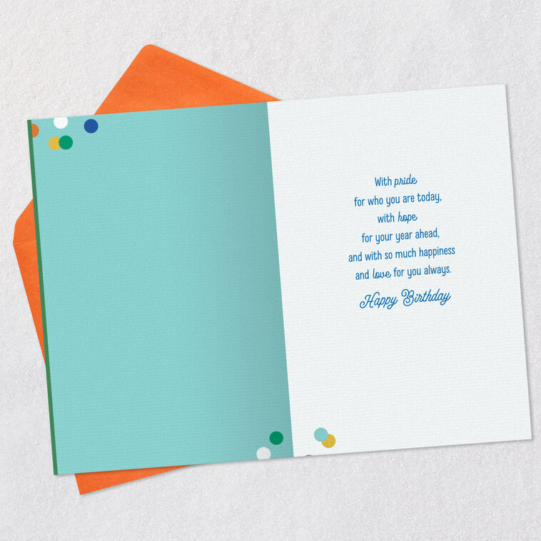 Hallmark With Pride Hope Happiness And Love Birthday Card For Son