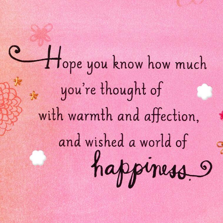 Hallmark With Warmth And Affection Birthday Card For Aunt