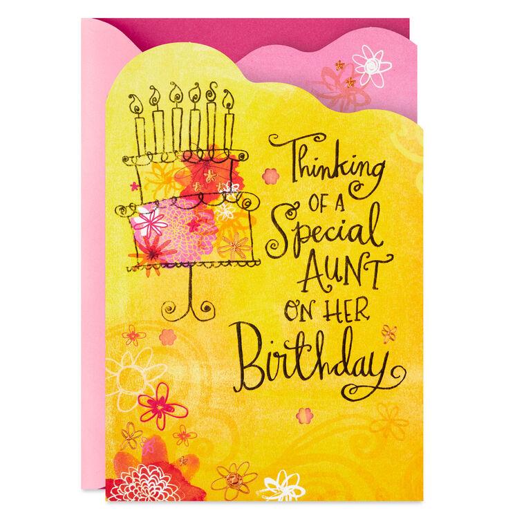 hallmark With Warmth and Affection Birthday Card for Aunt