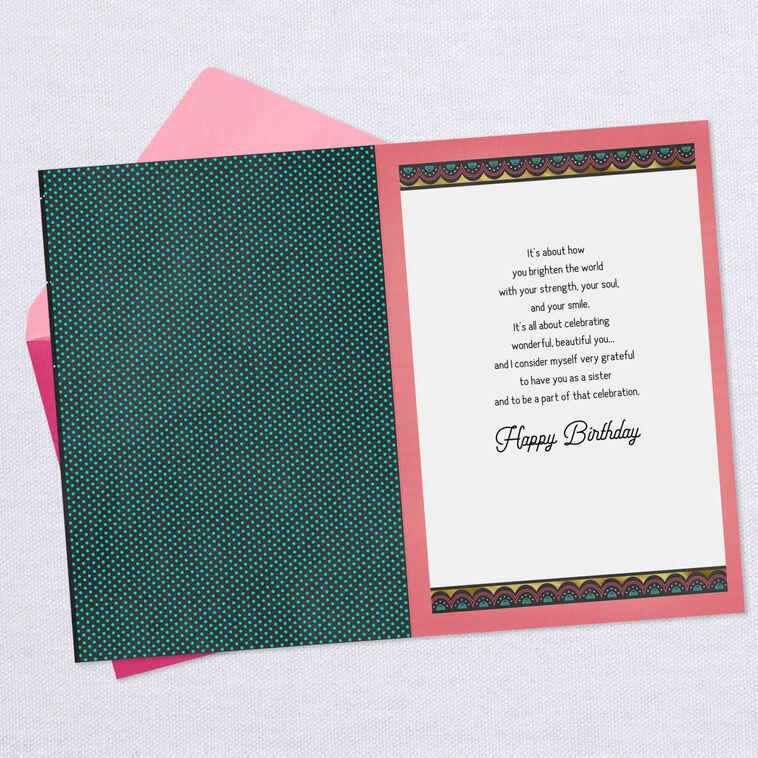 Hallmark Wonderful Beautiful You Birthday Card For Sister
