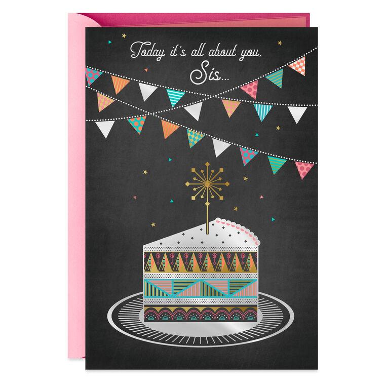 hallmark Wonderful Beautiful You Birthday Card for Sister