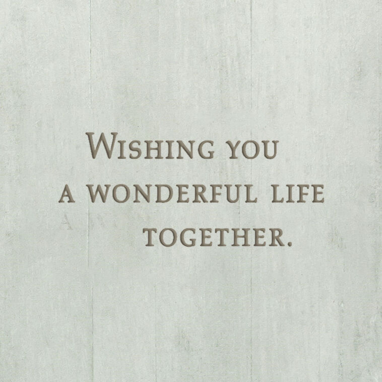 Hallmark Wonderful Life Together Money Holder Wedding Card